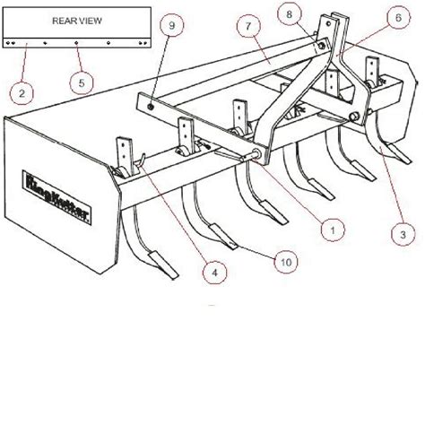 tractor box blade replacement parts